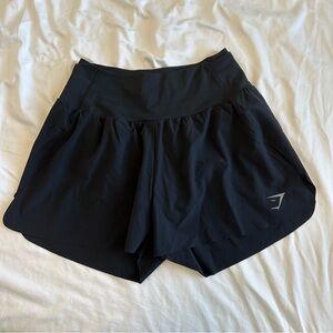 Gymshark black small running shorts